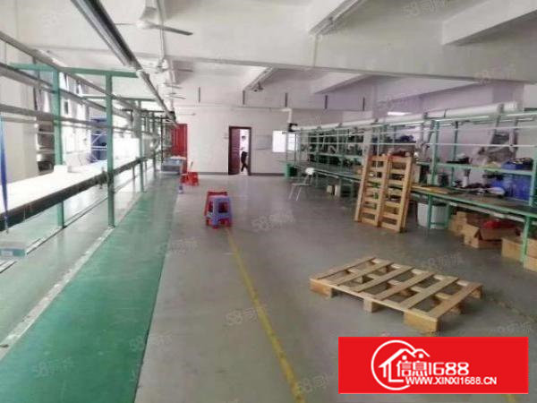 西乡,鹤州大型工业区楼上精装修875平,带空调,无转让费